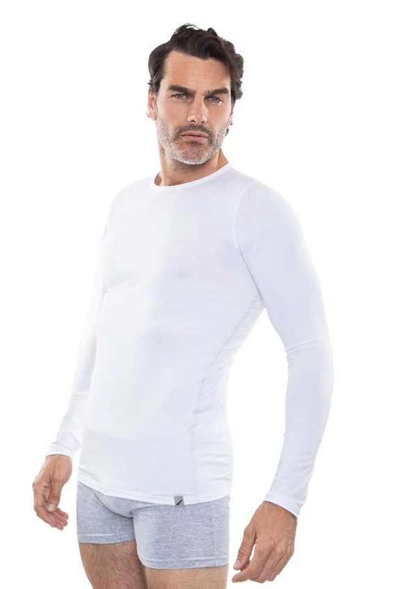 Camiseta térmica hombre lisa dufour manga larga - tiendanapb2b